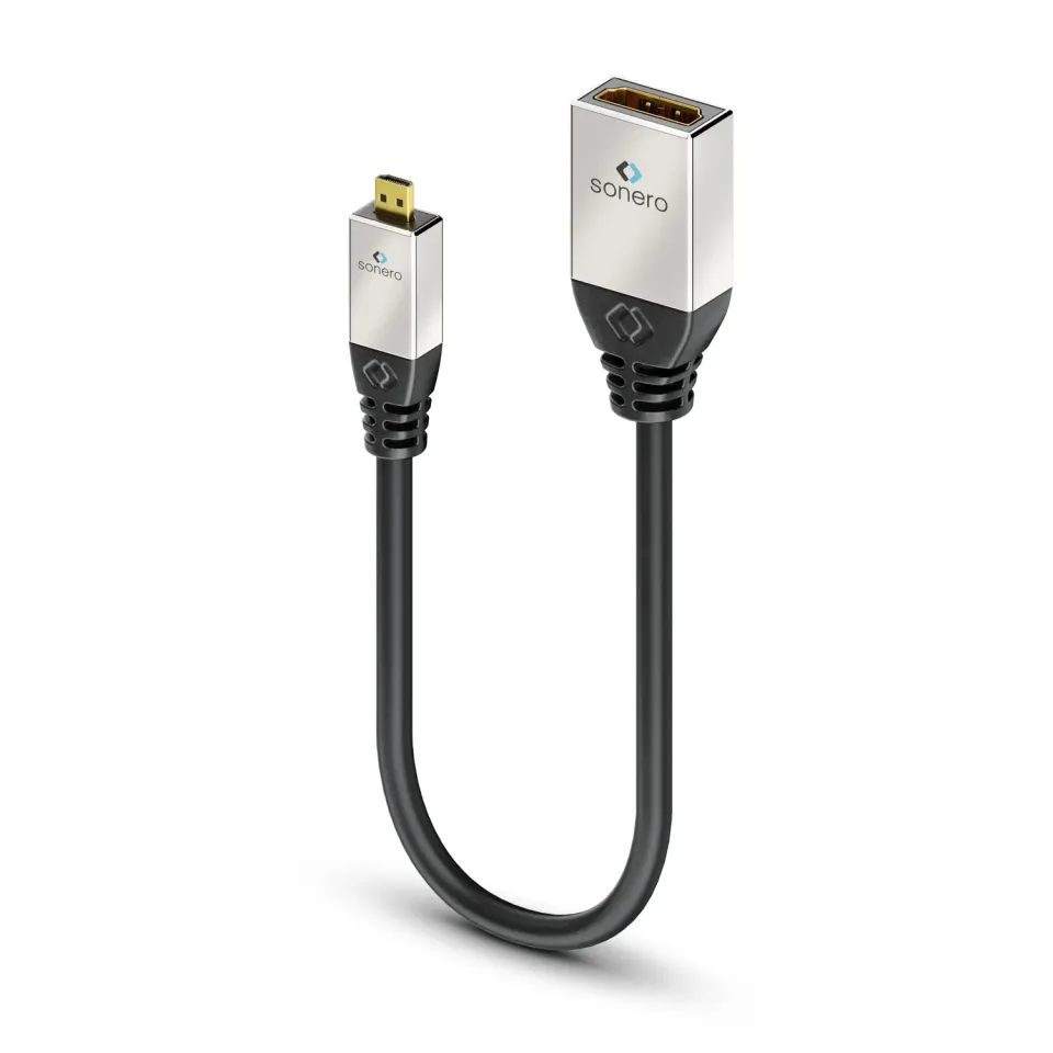 Sonero S-HCA001 Micro-HDMI-Adapter 0,25m schwarz 4K