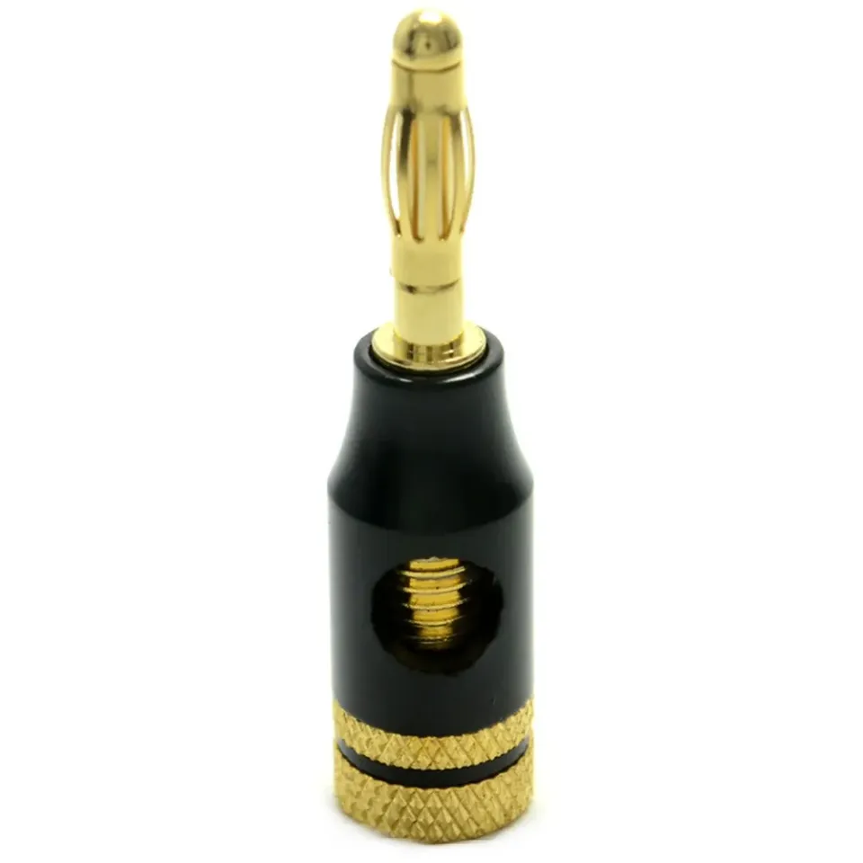 Kenable 4mm Bananenstecker Schraubklemme Schwarz