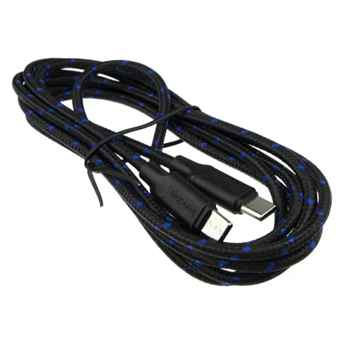 Kenable USB-C auf USB-C Kabel 2m Schwarz Nylon PD