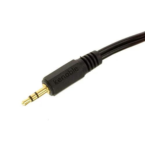 Kenable 3,5mm Klinkenkabel Winkelstecker 3m Schwarz
