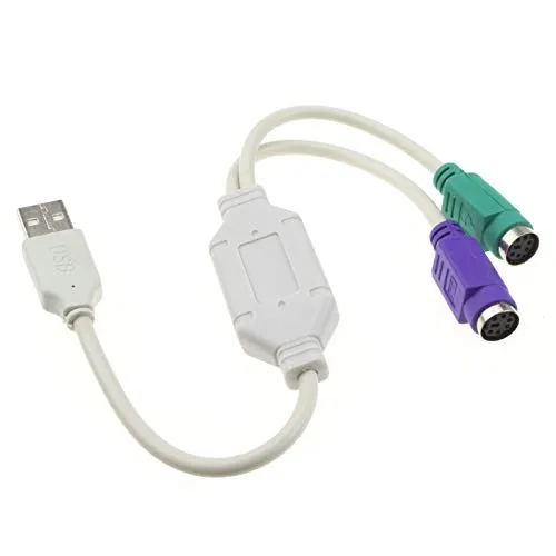 Kenable USB zu Dual-PS/2 Adapterkabel Tastatur Maus aktiv