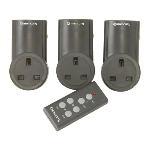 Kenable Funksteckdosen 3er Set mit Fernbedienung 10 A 2400 W