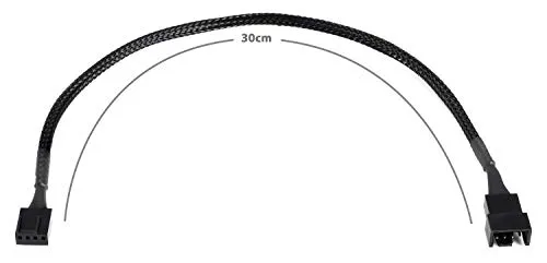 Poppstar PWM Lüfter Kabel Set 4-Pin Y-Kabel 15cm