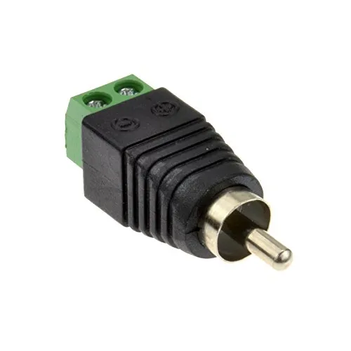 Kenable RCA Cinch Stecker mit Schraubklemme lötfrei