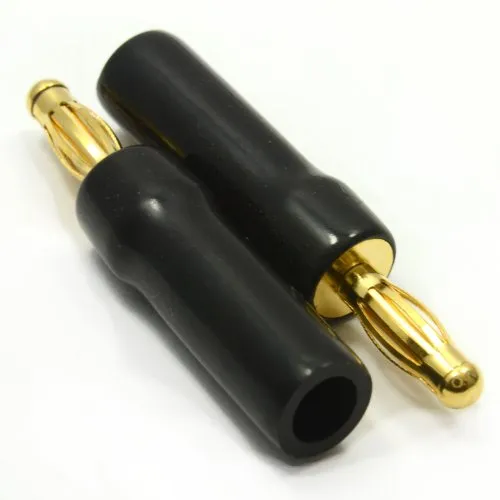 Kenable 4mm Bananenstecker Lautsprecher schwarz einzeln