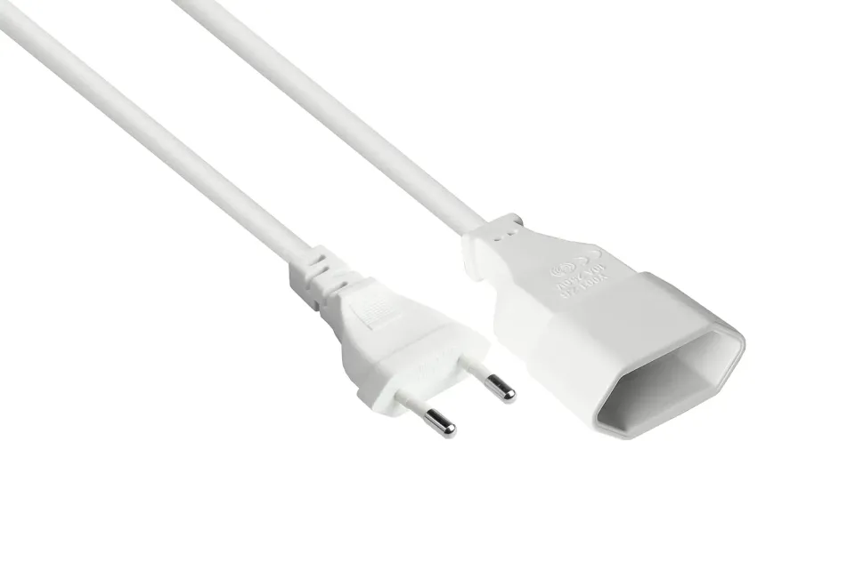 Good Connections Euro-Verlängerung Typ C 5 m weiß 0,75 mm²