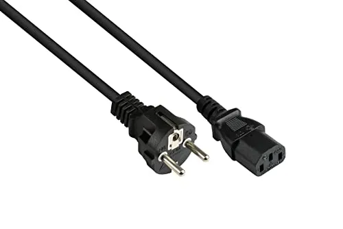 Good Connections Netzkabel 3 m schwarz C13 Kaltgeräte 10A