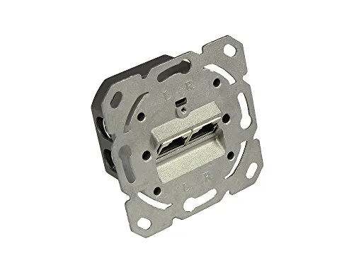 Good Connections Netzwerkdose Cat.6A 2xRJ45 grau geschirmt