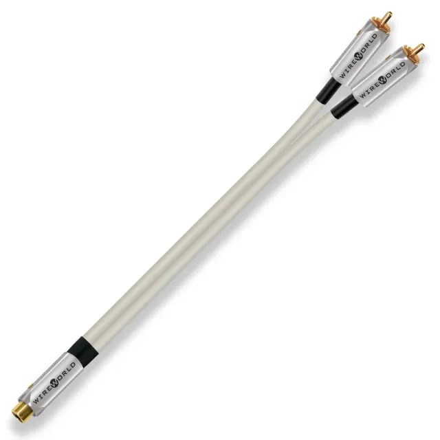 WireWorld Solstice 10 Y-Adapter Cinch 0,2m silberbeschichtet