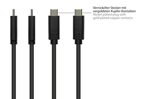 Good Connections USB-C auf Mini-B Kabel 5 m schwarz