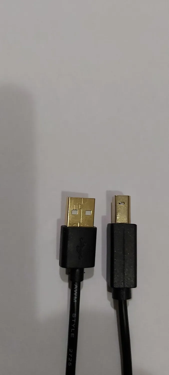 JAMEGA Druckerkabel USB A auf B 0,5m vergoldet