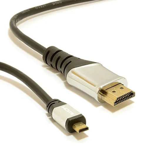 Kenable Micro-HDMI-HDMI-Kabel v1.4 2m schwarz Full-HD