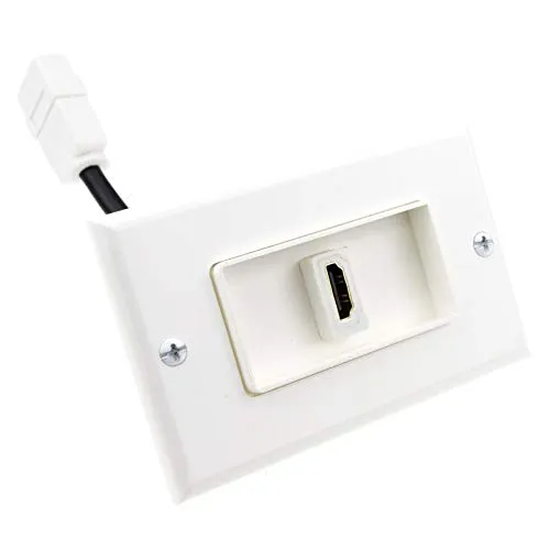Kenable HDMI Wandplatte Euro Unterputz 1-Port Einzeln