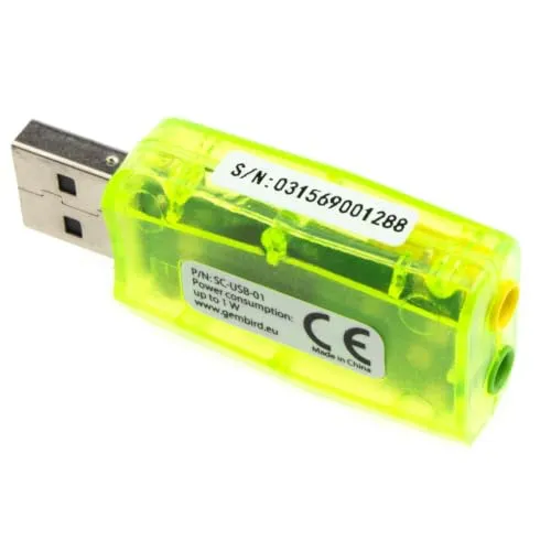 Kenable USB Audio Adapter Headset + Mikrofon