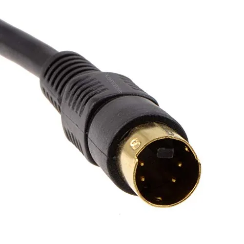 kenable S-Video Kabel Mini DIN 4 Pin 1,5m schwarz