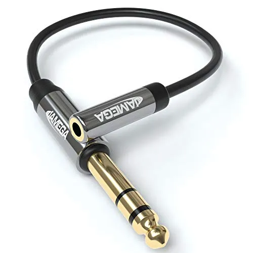 JAMEGA Klinken-Adapterkabel 6,3mm Stecker 0,1m stereo