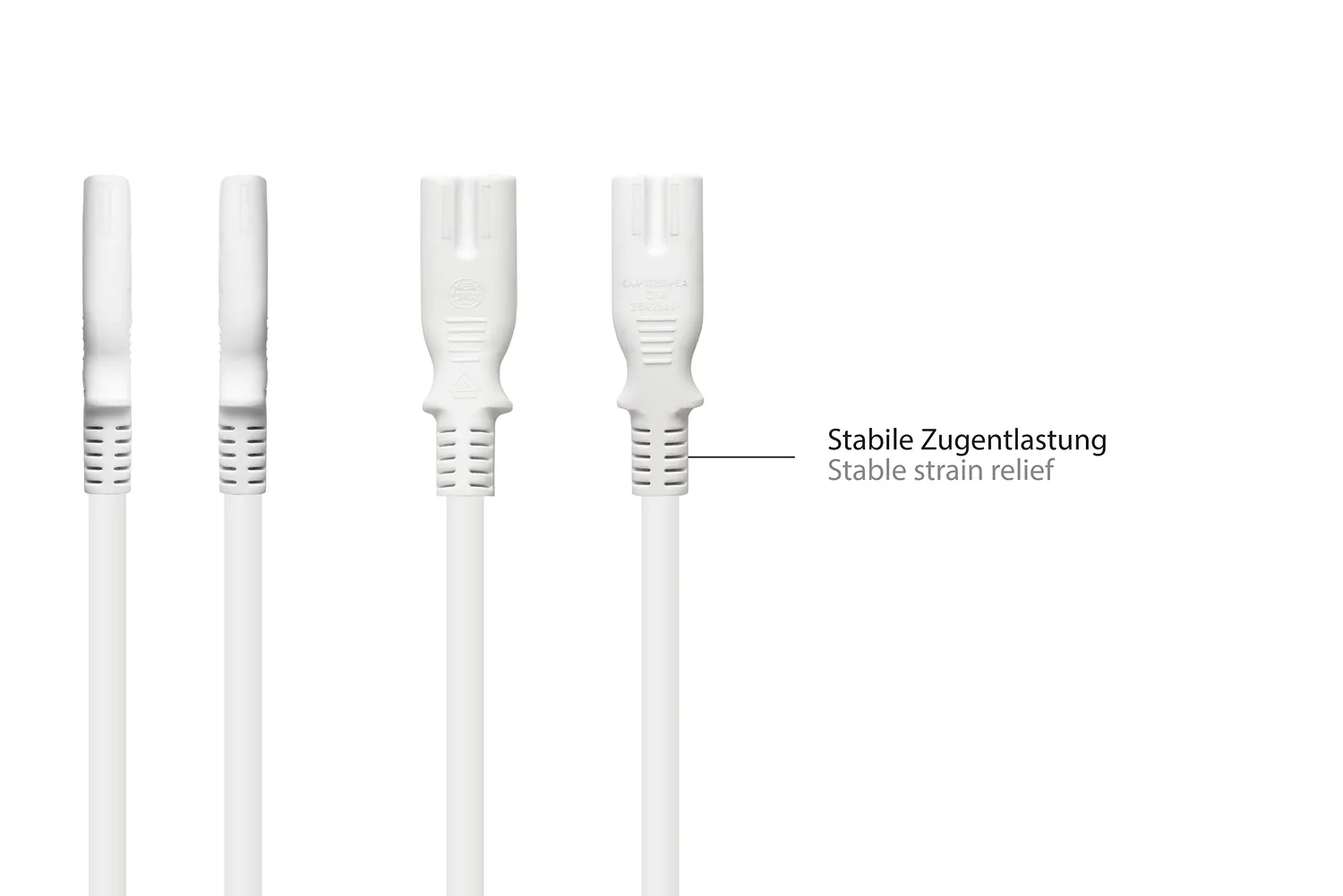Good Connections P0870-W020 Euro-Verlängerung 2m Weiß