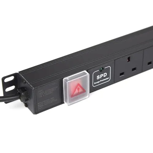 Kenable 12-fach Vertikal-Steckdosenleiste Rack 1,8 m Surge