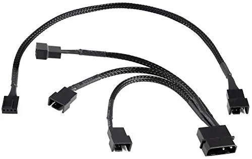 Poppstar Lüfter Kabel Set Y-Kabel + PWM Verlängerung 12V
