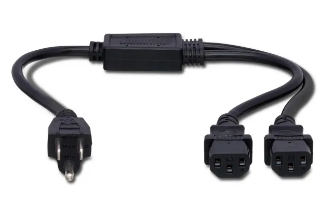 Hosa YIE-406 Strom Y-Kabel Kaltgeräte 2-fach