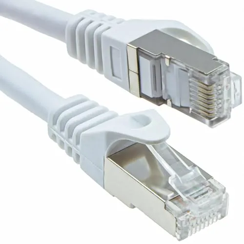 Kenable Cat6A Netzwerkkabel SSTP RJ45 10 m weiß