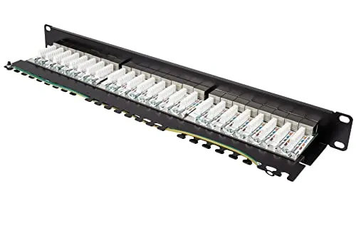 Good Connections Patchpanel 19" Cat.6A 24-Port schwarz