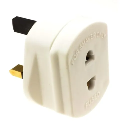 Kenable Rasierer-Adapter UK-Stecker 2-pol Buchse Konverter
