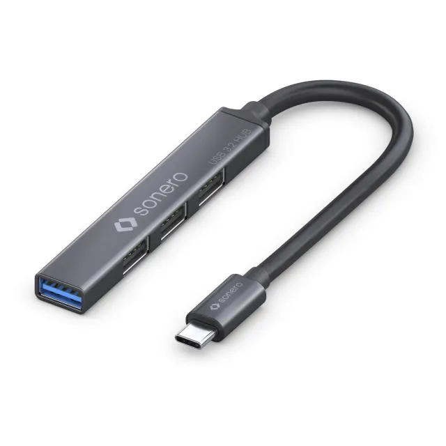 Sonero S-UH110-010 USB-Hub 4-Port Space Grey 1,0m