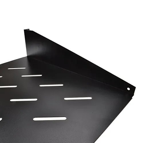 Kenable 19 Zoll Rackboden 2U 350 mm schwarz belüftet