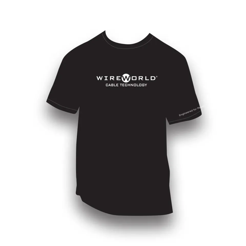 WireWorld T-Shirt Baumwolle schwarz Größe L Logo