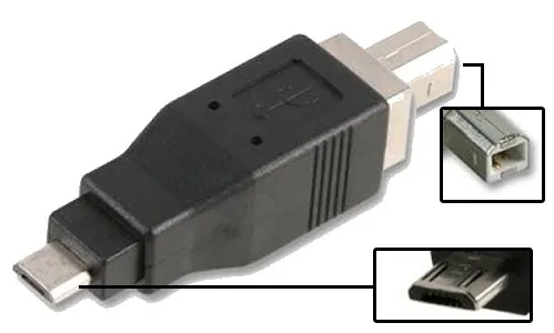 Kenable Micro-B auf USB-B Drucker Adapter