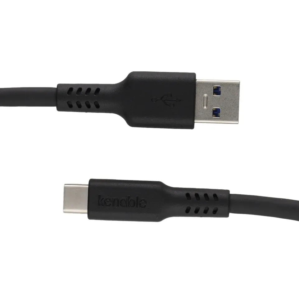 Kenable USB A auf USB C Kabel 1m Schwarz 3A