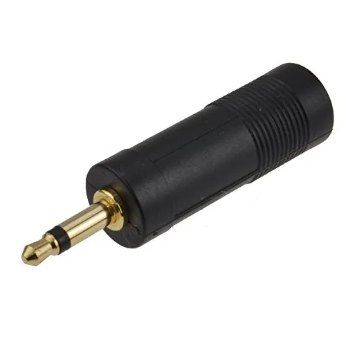 Kenable 6,35 auf 3,5mm Mono Klinke Adapter Gold vergoldet