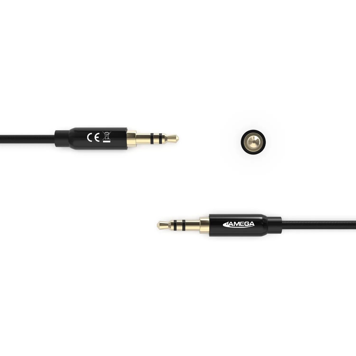 Jamega Aux Kabel 1,5 m 3,5 mm Nylon Stereo schwarz