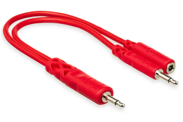 Hosa CMM-500Y Hopscotch Patchkabel Miniklinke 15 cm 6er