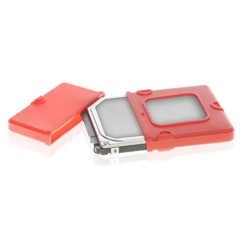 Poppstar Silikon Festplattenhülle 2,5 Zoll rot 9,5 mm