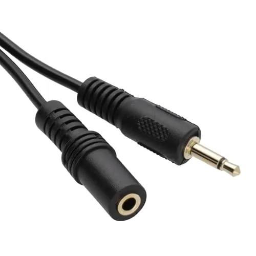 Kenable 3,5mm Mono Klinke Verlängerungskabel 3 m schwarz
