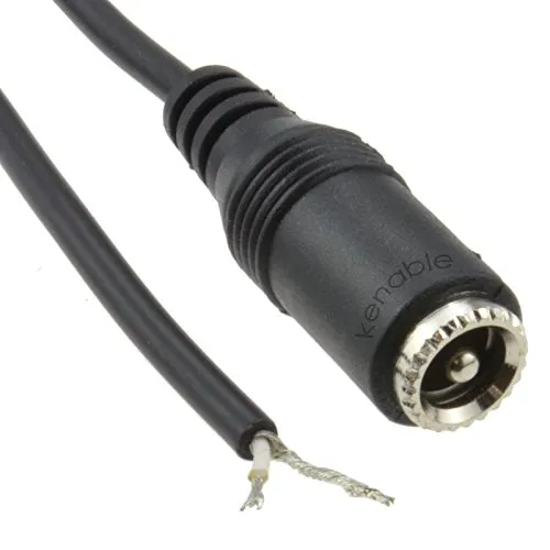Kenable 2,5x5,5mm DC Kabel 1,5m schwarz offenes Ende
