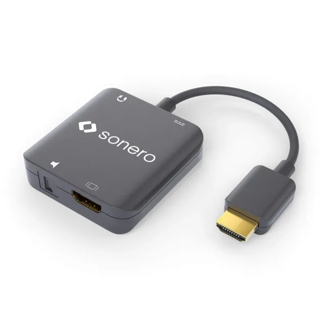 Sonero 4K HDMI Audio-Extraktor schwarz Toslink 5.1