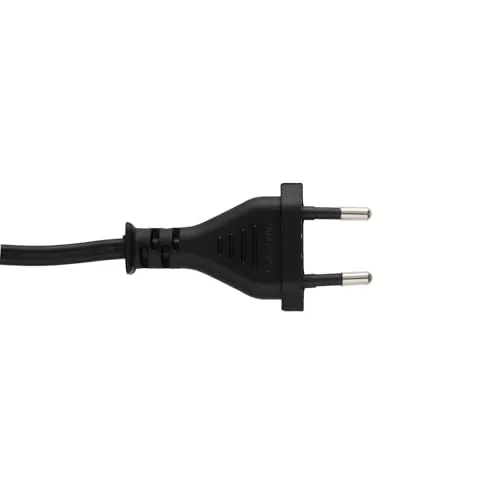 Kenable Euro auf C7 Netzkabel 90° Winkel Schwarz 3 m