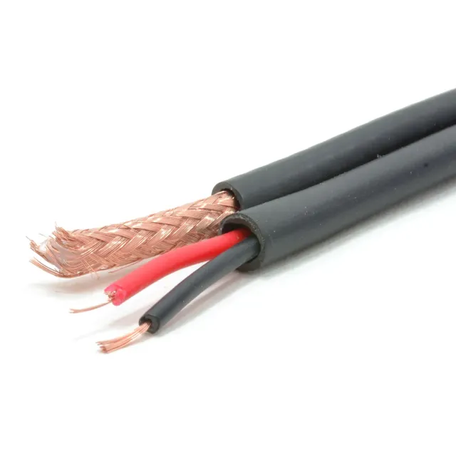 Kenable CCTV-Kabel RG59+2 Kupfer Koax+Strom 100m schwarz
