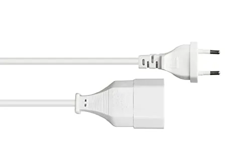 Good Connections Euro-Verlängerung Typ C 5 m weiß 0,75 mm²