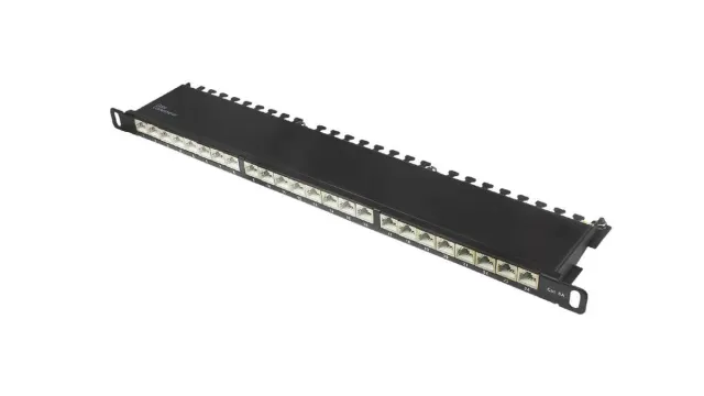 Good Connections Cat.6A Patchpanel 24-Port 0,5HE schwarz