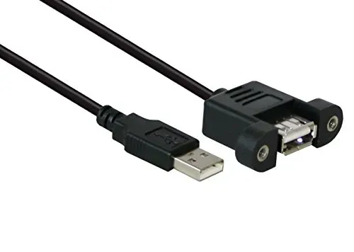 Good Connections USB 2.0 Einbau-Verlängerung 1,8m schwarz