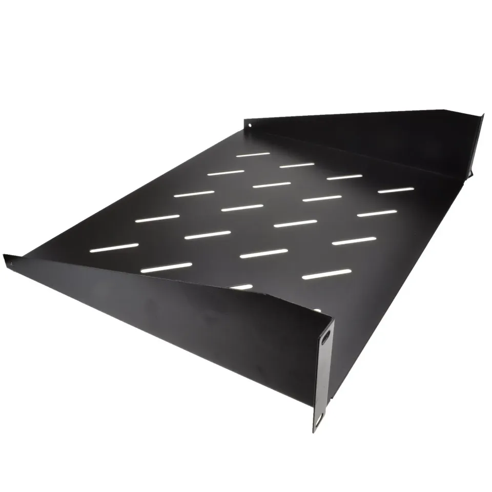Kenable 19 Zoll Rackboden 2U 350 mm schwarz belüftet