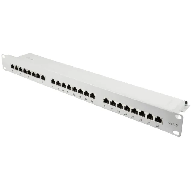 Good Connections Cat.6 Patchpanel 24-Port 1HE lichtgrau
