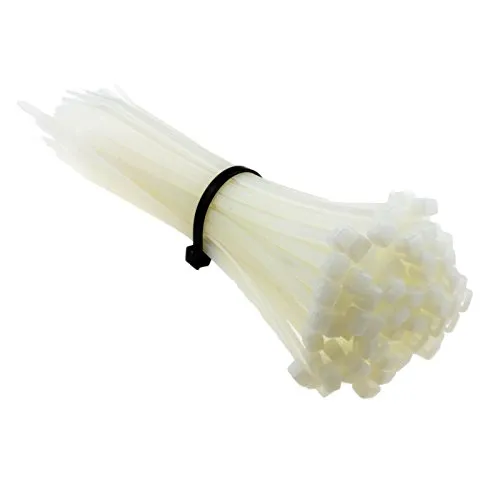 Kenable Kabelbinder 180x4,5mm Nylon weiß 100er Pack UL
