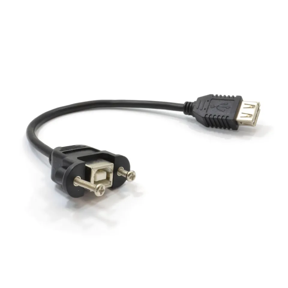Kenable USB B auf A Panel Adapterkabel 14cm