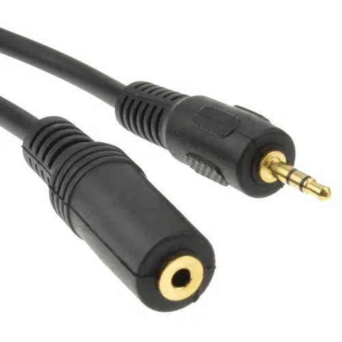 Kenable 2,5mm Klinke Verlängerungskabel 3m Stereo schwarz