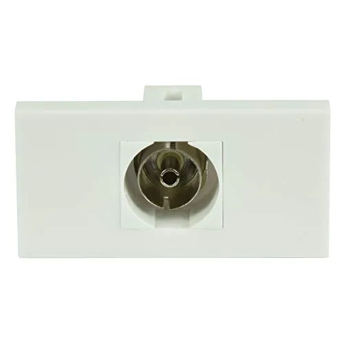 Kenable RF TV Antennenmodul Keystone weiß koaxial